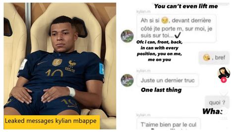 kylian mbappé leaked message